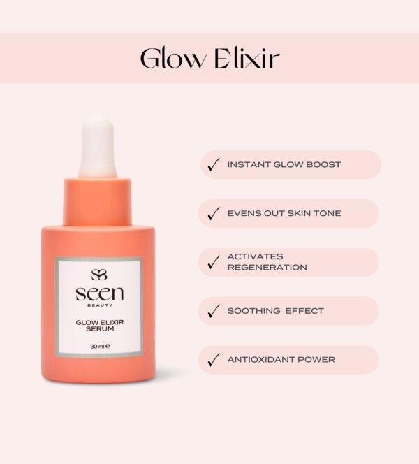 Ser antioxidant și iluminator Glow Elixir - imagine 4